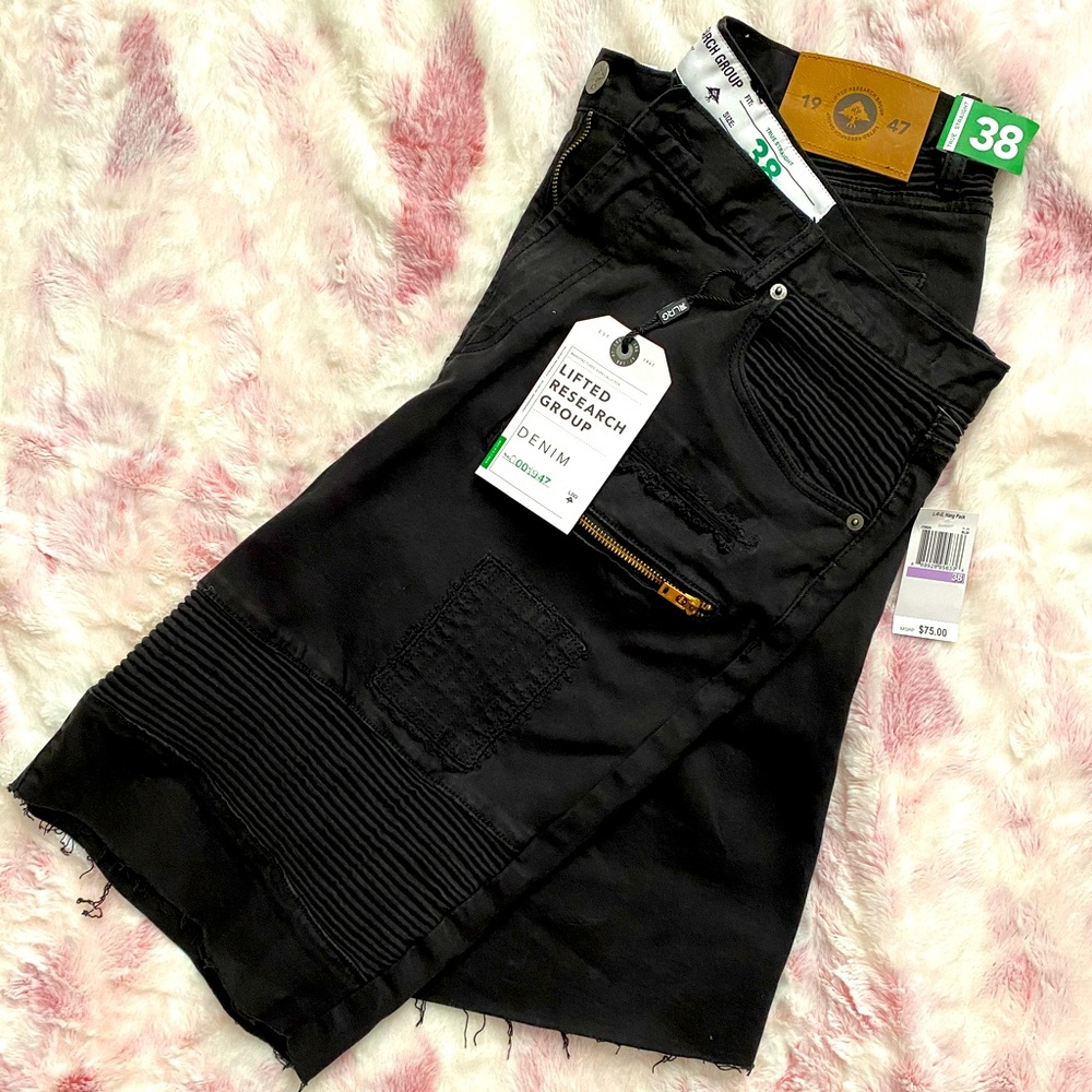 Men’s Lifted Research Group LRG denim jean shorts